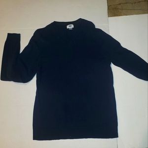 Old Navy sweater. V-neck.  Navy blue.  Cotton.